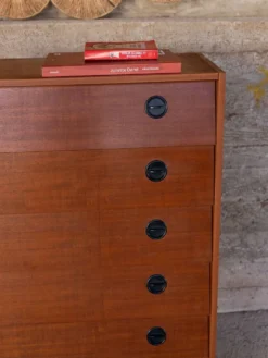 Meuble à chaussures vintage en teck – années 60