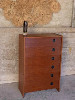 Meuble à chaussures vintage en teck – années 60