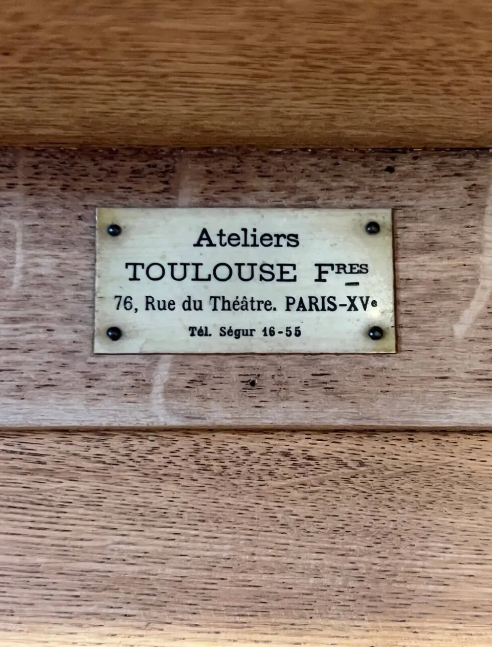 Meuble à clapet et tiroir banque de France