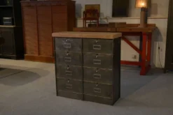 Meuble à clapets Ronéo 2 colonnes 8 clapets travail français vers 1950