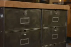 Meuble à clapets Ronéo 2 colonnes 8 clapets travail français vers 1950