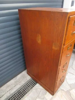Meuble classeur a 4 tiroirs ancien en chêne