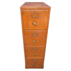 Meuble classeur a 4 tiroirs ancien en chêne