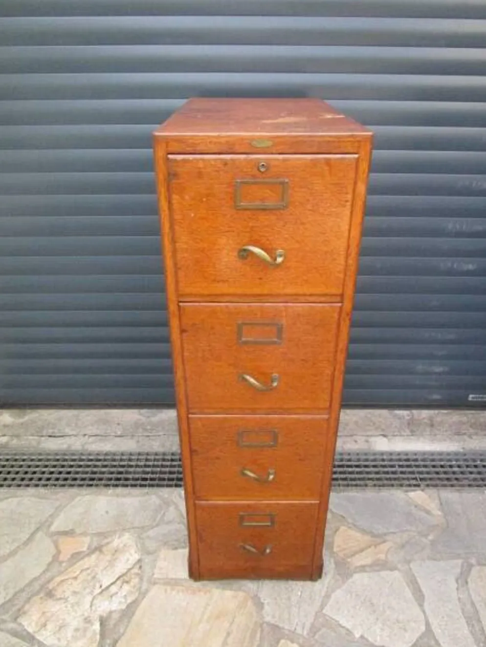 Meuble classeur a 4 tiroirs ancien en chêne