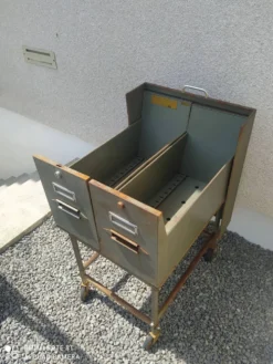 Meuble classeur, caisson à tiroir industriel vintage
