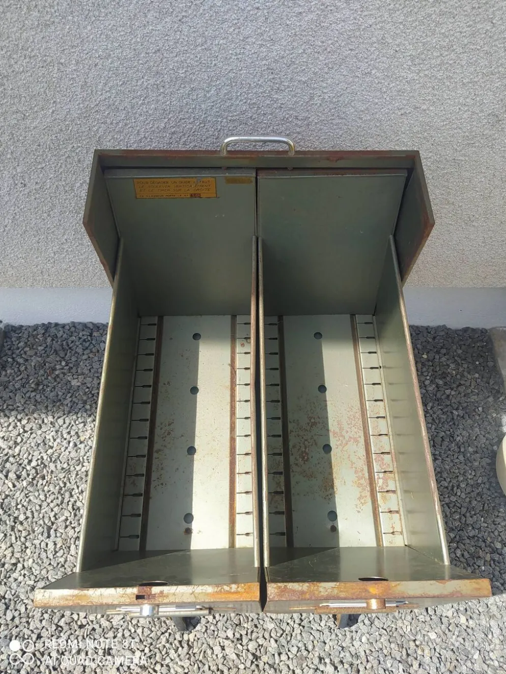 Meuble classeur, caisson à tiroir industriel vintage