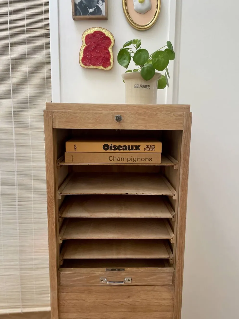 Meuble classeur rideau