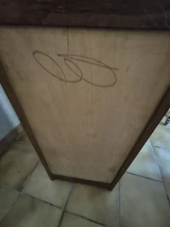 Meuble Classeur à rideau avec serrure et clé