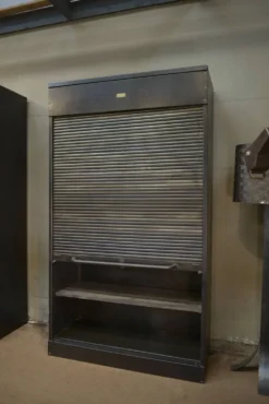 Meuble Classeur à Volet en métal "Ronéo" 1950s