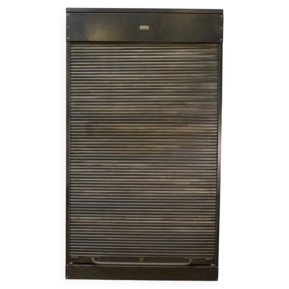 Meuble Classeur à Volet en métal "Ronéo" 1950s