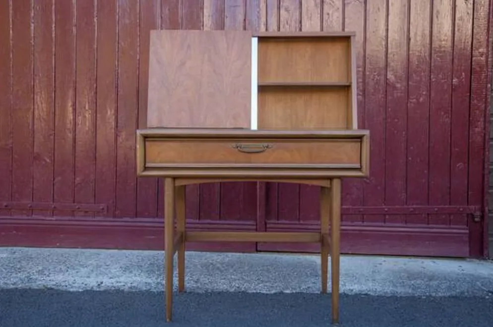 Meuble coiffeuse, meuble scandinave, bureau, console, meuble design, 50's