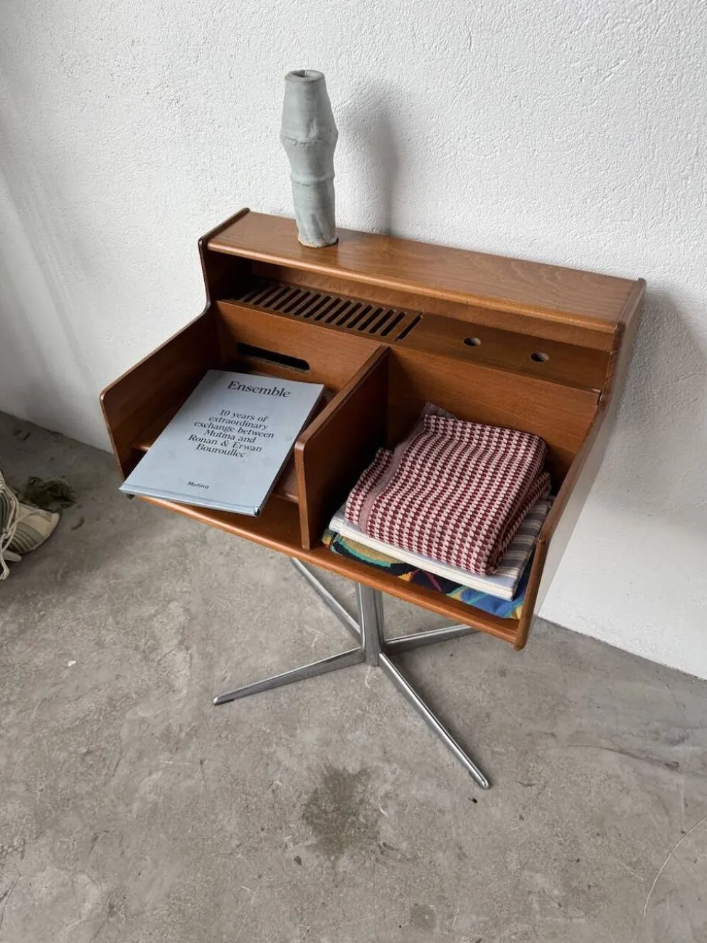 Meuble console ou petit bureau Fimsa Roma Italy teck