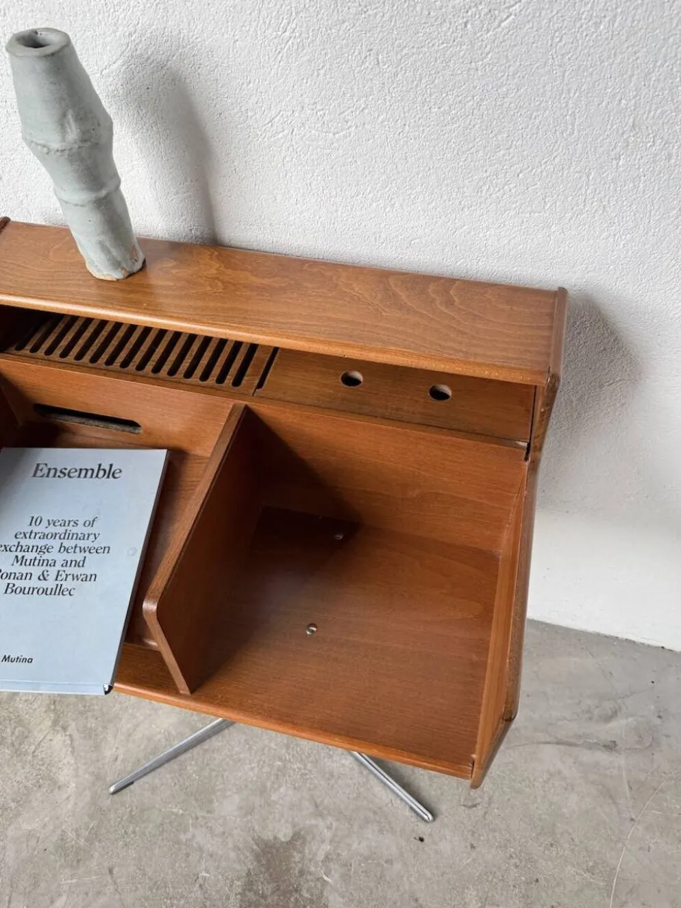 Meuble console ou petit bureau Fimsa Roma Italy teck