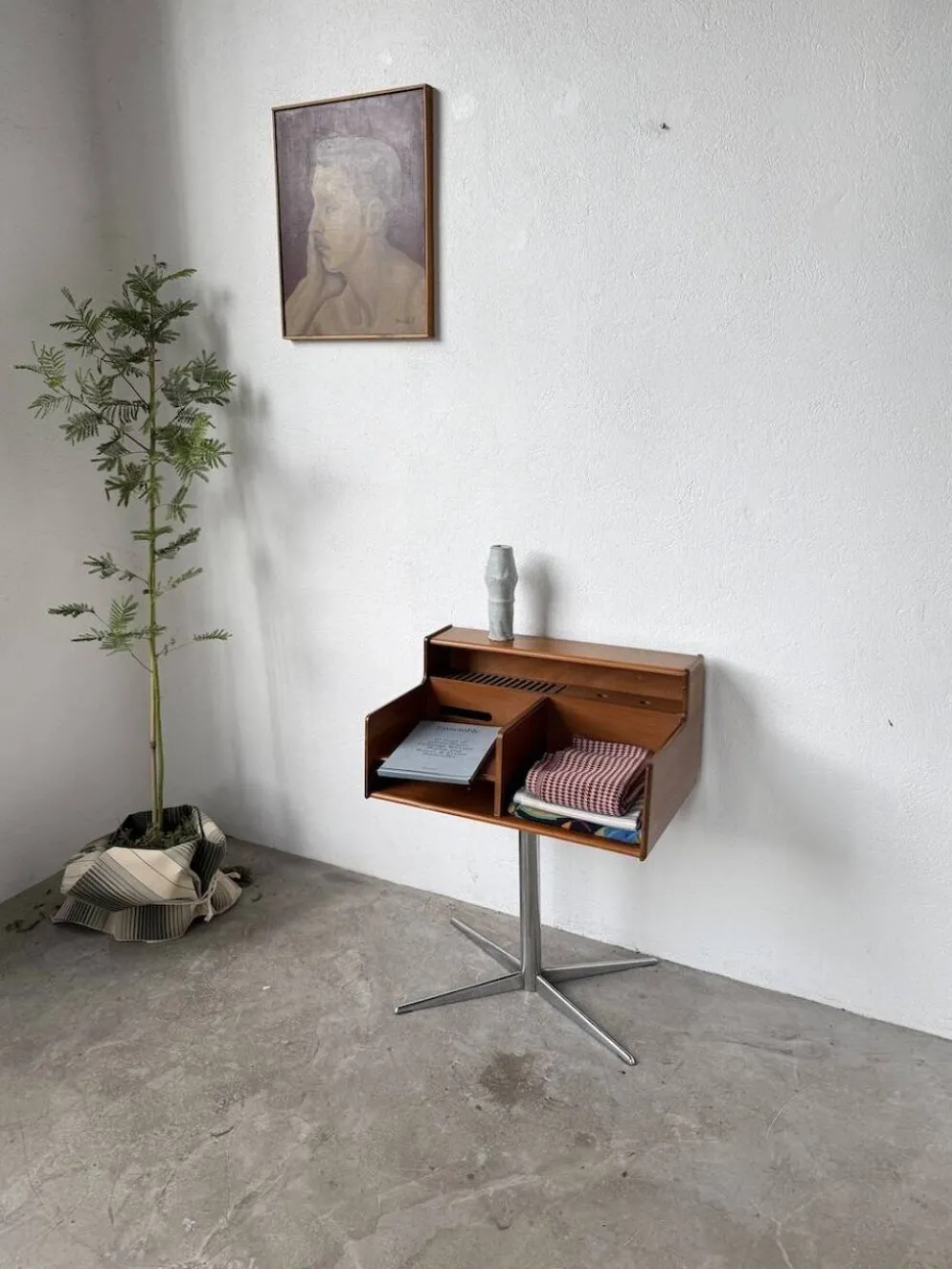 Meuble console ou petit bureau Fimsa Roma Italy teck