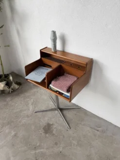 Meuble console ou petit bureau Fimsa Roma Italy teck
