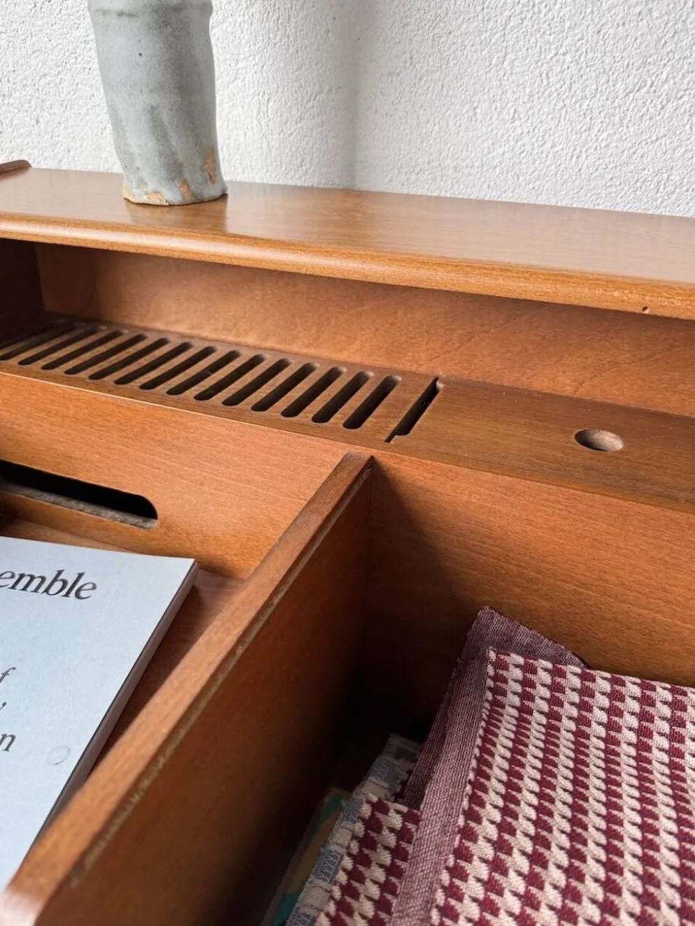 Meuble console ou petit bureau Fimsa Roma Italy teck