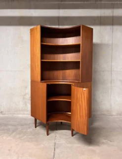 Meuble d’angle en teck Formule Meubelen Kempkes, années 60