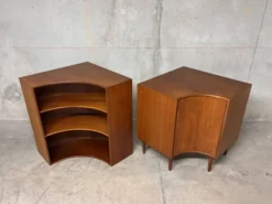 Meuble d’angle en teck Formule Meubelen Kempkes, années 60