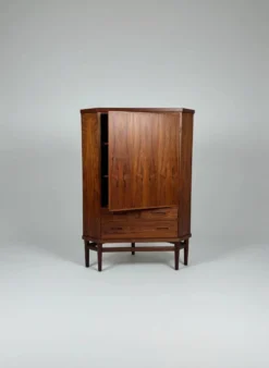 Meuble d'angle scandinave en palissandre, Danemark, années 1960
