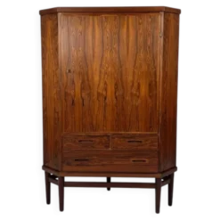 Meuble d'angle scandinave en palissandre, Danemark, années 1960