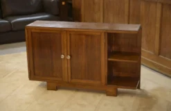 Meuble d’appoint Art Déco en chêne 1940’s