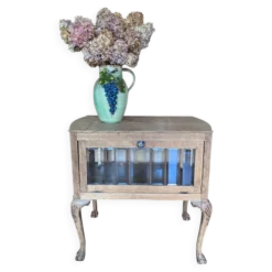 Meuble d'appoint style Louis XV abattant vitré