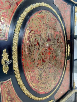 Meuble d’appui Napoléon III en marqueterie Boulle, bronze et marbre