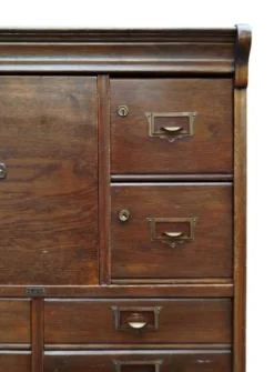 Meuble d'archives en chêne S.M.V., Danemark années 1920–40