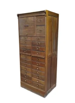 Meuble d'archives en chêne S.M.V., Danemark années 1920–40