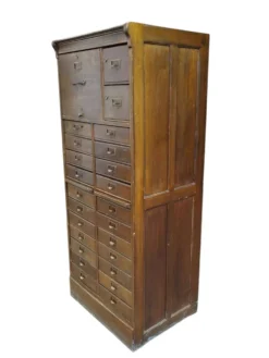 Meuble d'archives en chêne S.M.V., Danemark années 1920–40