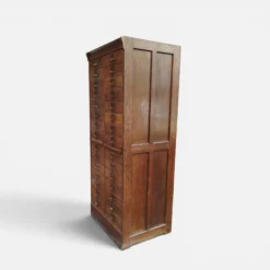 Meuble d'archives en chêne S.M.V., Danemark années 1920–40