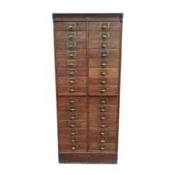 Meuble d'archives en chêne S.M.V., Danemark années 1920–40