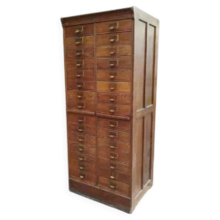 Meuble d'archives en chêne S.M.V., Danemark années 1920–40