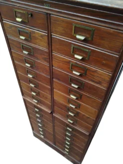 Meuble d'archives en chêne S.M.V., Danemark années 1920–40