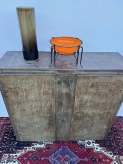 Meuble d’atelier style industriel fer patiné années 50