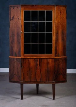 Meuble de Bar d'Angle Mid-Century en Palissandre, Danemark, 1960s