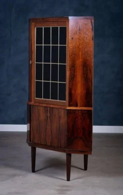 Meuble de Bar d'Angle Mid-Century en Palissandre, Danemark, 1960s