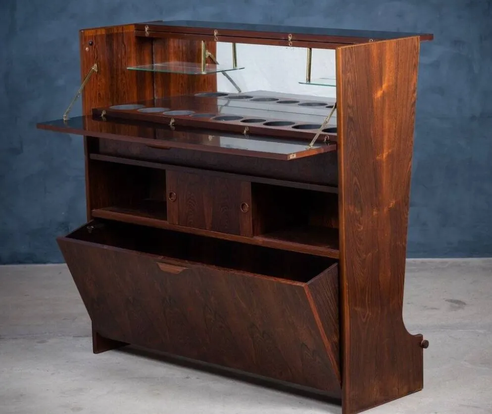 Meuble de Bar SK 661 en Palissandre par Johannes Andersen pour Skaaning & Son, 1960s