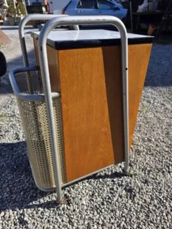 Meuble de bureau médical ETS Hordoir en chêne des années 60