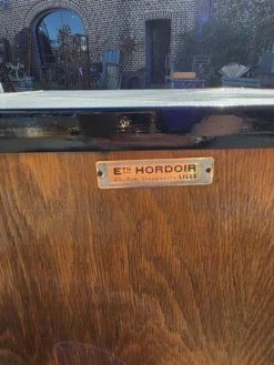 Meuble de bureau médical ETS Hordoir en chêne des années 60
