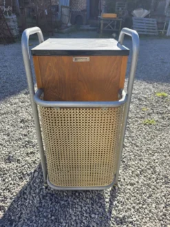 Meuble de bureau médical ETS Hordoir en chêne des années 60