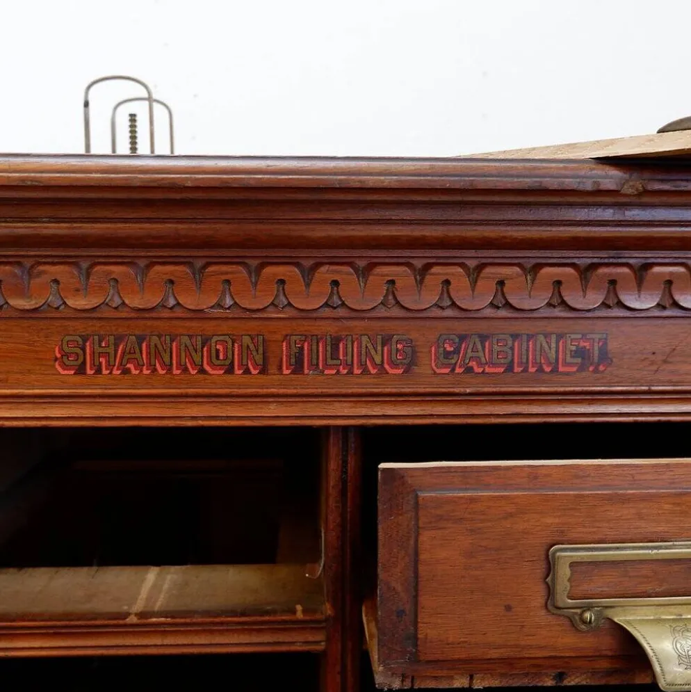 Meuble de Classement à tiroirs en acajou 32 tiroirs « Shannon » - 1890/1900