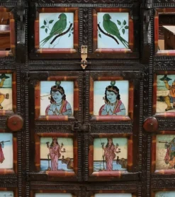 Meuble de Commerce Manjoosh en Bois Exotique, Inde – Début XXe