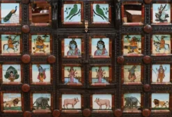 Meuble de Commerce Manjoosh en Bois Exotique, Inde – Début XXe