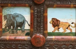 Meuble de Commerce Manjoosh en Bois Exotique, Inde – Début XXe