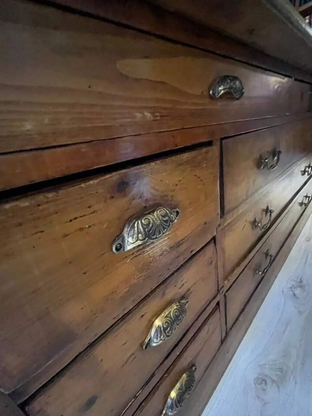 Meuble de drapier fin XIXème-début XXème