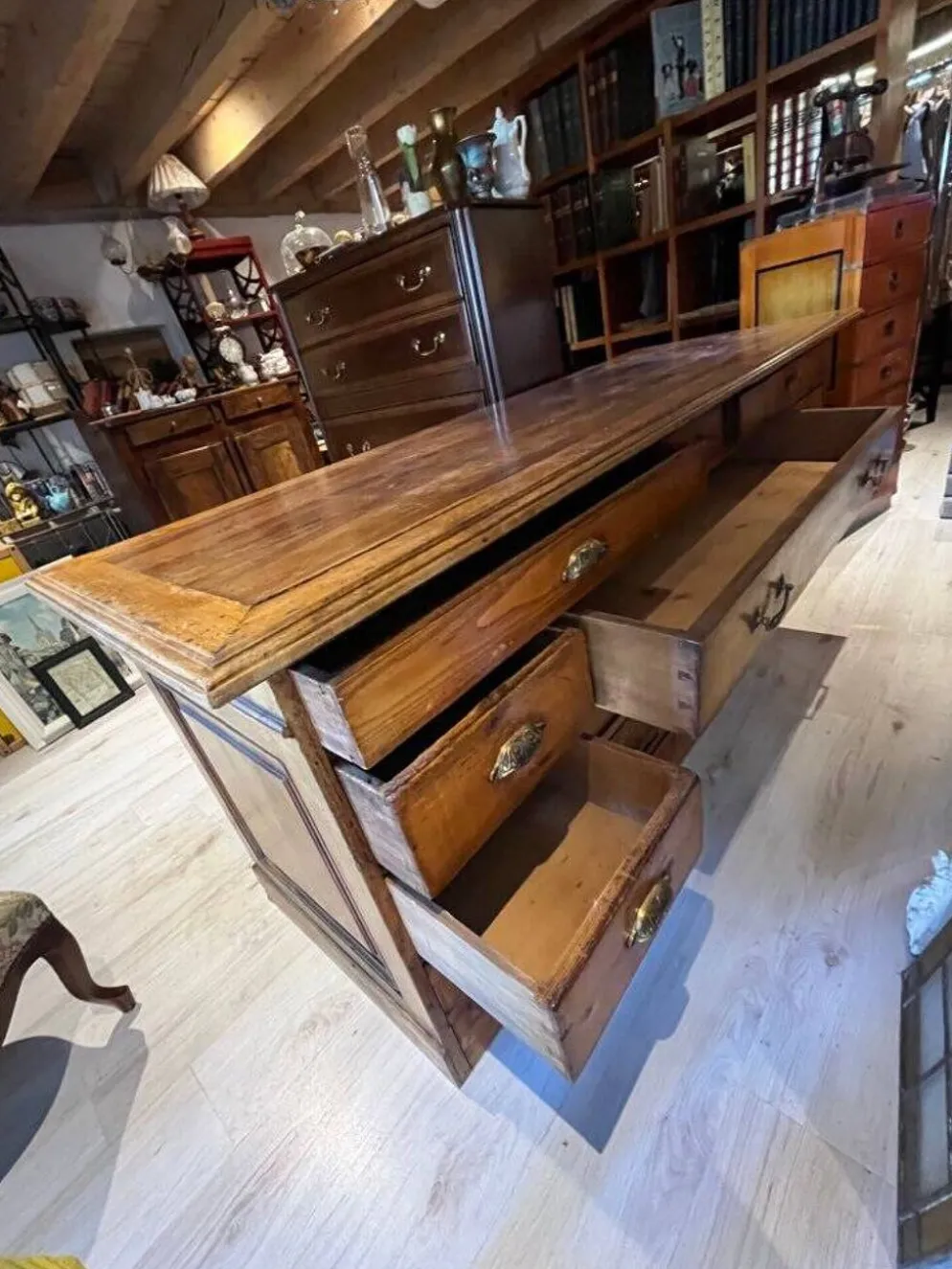 Meuble de drapier fin XIXème-début XXème