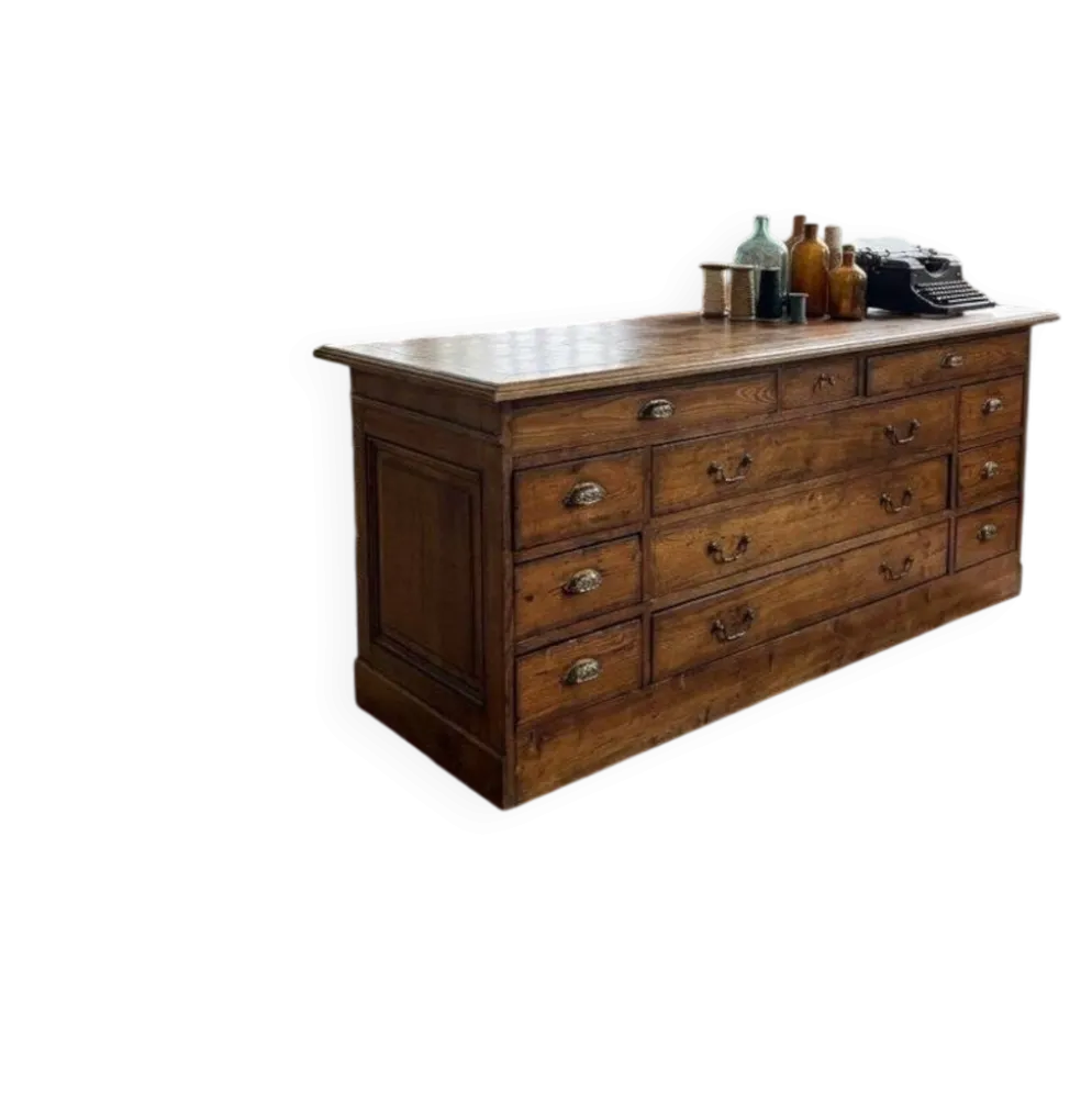 Meuble de drapier fin XIXème-début XXème