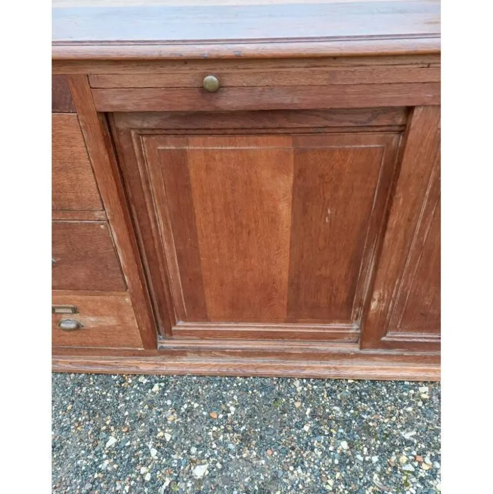 Meuble de magasin année 30 chêne