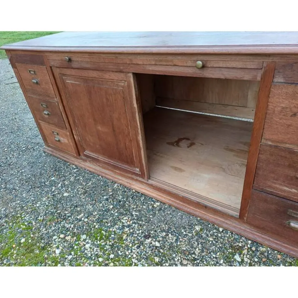 Meuble de magasin année 30 chêne